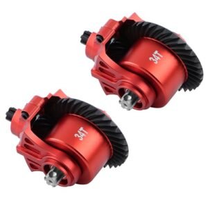 GIXCEL Steel Front Rear Diff Upgrade Set 34T Transmission Module for Backbone RC Truck ARRMA 1 10 Granite SENTON Big Rock VORTEKS 1 8 Infraction Typhon Vendetta 3S Models