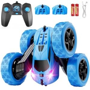 HIEKYOIT RC Car Off Road Wheels Stunt Toy for Boys 6 12 Years Old 4WD 360 Rotating Remote Control Car