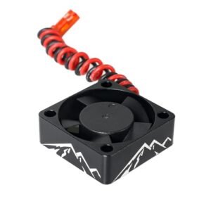 XSYGO Aluminum Alloy RC Motor Cooling Fan 30x30mm 28000RPM for RC Pan Car 540 550 Brushless Motor Black