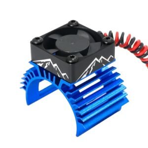 Fox RC Car Shocks Aluminum Alloy 30mm High Speed Cooling Fan 28000RPM for 1/8 1/10 380 540 550 3650 3660 3674 Motor Black