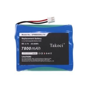 GIKYSUIZ 7800mAh Li ion Replacement Battery for Spektrum Transmitter iX12 NX6 NX8 SPMB6000LITX with RC Willey Delivery Number