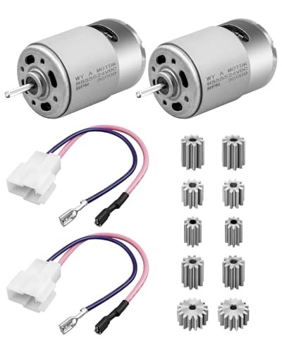 2 Pcs 18V 24V RS555 35000RPM Electric Motor Drive Engine for Electric 4 Wheel Drive RC Cars Power Wheel High Speed Motor Gearbox Accessories