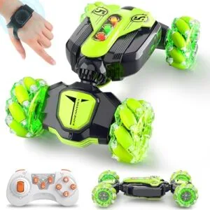 Gesture Sensing RC Stunt Car Best RC Car Jumps for Boys 6 12 Years Old 360 Rotating 2.4Ghz 4WD Remote Control Hand Controlled Car with Light Music