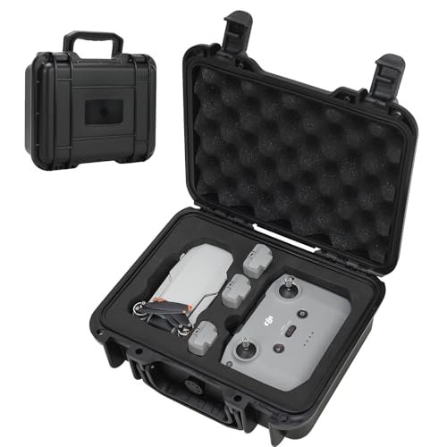 HOPELJ Waterproof Hard Case for DJI Mini 4K Drone Accessories Shock Absorbing Pressure Resistant