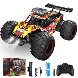 DESIVO Monster Truck RC Body High Speed Remote Control Car for Kids All Terrain Toy with ABS Chassis and Durable Frame