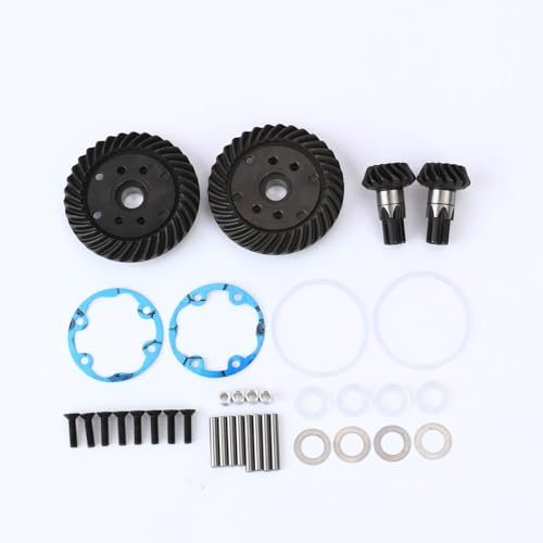 RCAWD 2PCS 34t Main Differential Diff Helical Gear and 14t Input Gear Upgrade for Arrma RC Truck 1/8 Infraction vs Big Rock 4x4 3S Series