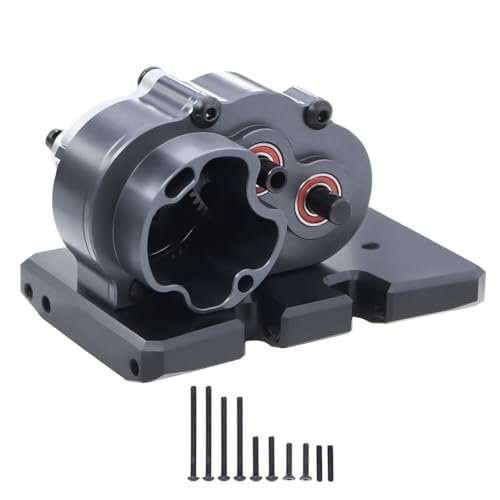 FACCNOY Aluminium Overdrive Gearbox DLX LCG Trans OD 3 Transmission RC Chassis Parts for 1/10 LCG Chassis SCX10 III Pro Capra RC Crawler Upgrade