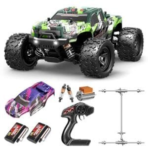 X TMAGA 4x4 RC Truck Waterproof 1/18 Scale High Speed 40 KPH Off Road Remote Control Car with 2 Rechargeable Batteries for Adults and Kids