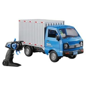 GoolRC 1/16 Scale RC Truck Container Transporter with Spray and Light 2 4GHz Remote Control All Terrain Vehicle for Kids and Adults