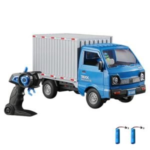 Dodoore Best RC Plane Autopilot Remote Control Car 116 Scale RC Transporter Truck with Spray Light 2 Batteries Ideal Gift for Kids Age 6 Blue