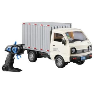 GoolRC 1/16 Scale RC Container Truck with Spray and Light 2 4GHz All Terrain Remote Control Car for Kids and Adults