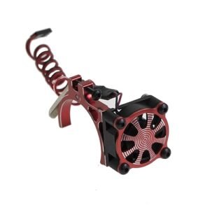 High Performance Nitro RC Car Brakes Cooling Fan for TRX4 SCX10 540 550 Brushed and 3650 3660 3670 36MM Brushless Motors Red