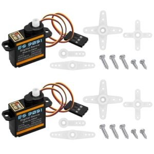 EMAX ES9051 II 4.8G Micro Digital Servo for Raspberry Pi RC Plane Autopilot Robot Arm and STEM Projects