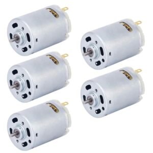 SGHAJIME 5Pcs DC Motor R380 Electric Motor Hobby Motor Micro Mini Motors for RC Boat DIY Airplane Car, Science Experiments