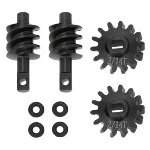 MEUS RACING SCX24 2 14T Overdrive Differential Helical Diff Gears Set for Destroyer RC Car Axial SCX24 Deadbolt C10 JLU Gladiator Bronco 1/24 RC Crawler Car Upgrade Parts 2 Sets