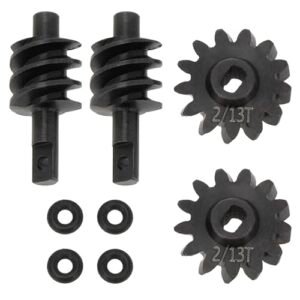 MEUS RACING SCX24 2 13T Overdrive Differential Gear Helical Diff Gears Set for Dexop RC Car Axial SCX24 Deadbolt C10 JLU Gladiator Bronco 1/24 RC Crawler Car Upgrade Parts 2 Sets