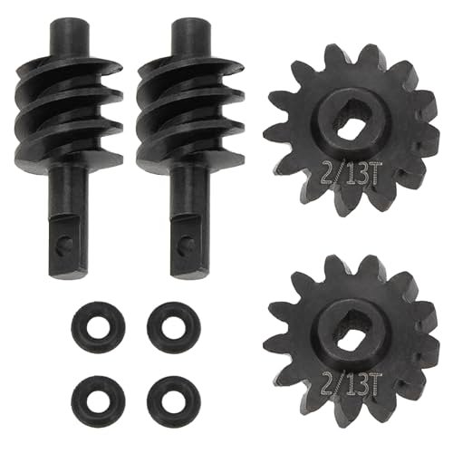 MEUS RACING SCX24 2 13T Overdrive Differential Gear Helical Diff Gears Set for Dexop RC Car Axial SCX24 Deadbolt C10 JLU Gladiator Bronco 1/24 RC Crawler Car Upgrade Parts 2 Sets