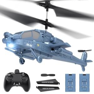AIGIMU RC Helicopter with LED Lights 2.4GHz Remote Control Helicopter for Kids 40 Min Flight Time Altitude Hold Toy for Ages 8 12