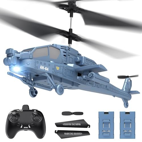AIGIMU RC Helicopter with LED Lights 2.4GHz Remote Control Helicopter for Kids 40 Min Flight Time Altitude Hold Toy for Ages 8 12