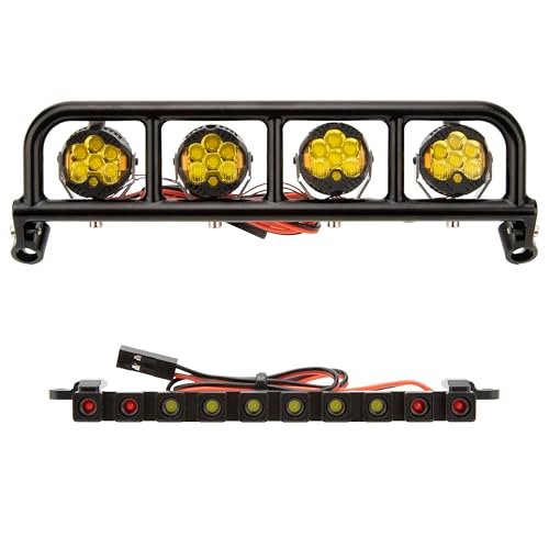 MEUS RACING RC Helicopter LED Light Kit High Quality Aluminum Roof and Tail Lights for 1/10 Scale Models