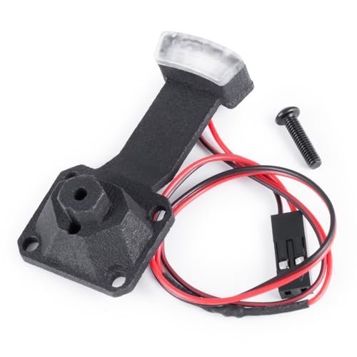 WEFEINO RC Tire Warmers Rear Brake Lamp Tail Light with Spare Tire Holder Bracket for Traxxas 1/18 TRX4M Bronco RC Crawler Car
