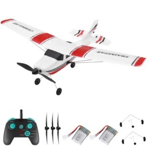 Leopmase Best RC Airplane 3 Channel Remote Control Plane with Xpilot Stabilization for Beginners Adults and Kids