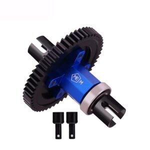 Mesimsple Steel 52t Center Differential Diff Locker Spool Outdrive Cup for 1 8 Sledge 4WD Rally Monster RC Truck Upgrades Part Blue