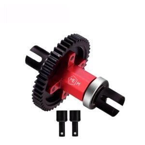 Mesimsple Steel 52t Center Differential Diff Locker Spool Outdrive Cup for Ram RC Monster Truck 1/8 Sledge 4WD 95076 4 Upgrades Part Red