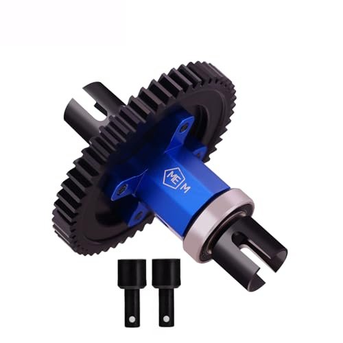 Mesimsple Steel 46t Center Differential Diff Locker Spool Outdrive Cup for Mammoth RC Monster Truck 1/8 Sledge 4WD 95076 4 Upgrades Part Blue