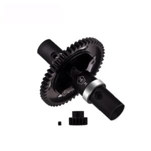 Black Rhino RC Wheels Mesimsple Enhanced 50T Center Differential Diff Locker Spool 17T Pinion Gear for Arrma 1 7 Felony Infraction Limitless Mojave 6S