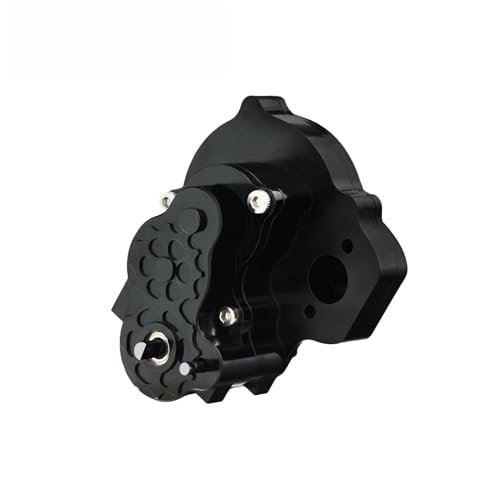Mesimsple Steel FCX24 2 Dual Speed Transmission Gearbox Combo Gear Speed Bumpers Head 2 Head RC Vehicles Upgrade for FMS 1 24 FCX24 Power Wagon Smasher FCX18 K5