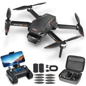 4K GPS Drone with Camera for Adults Brushless Motors 5G WIFI Transmission Rechargeable Remote Controller Auto Return 45 Mins Flight 2 Batteries Under 250G