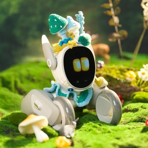 Loona Forest Explorer Outfit Handmade Crochet Headpiece and Collar Set Transform Your Pet Robot Toys into a Cute Companion Watch Out for rc plane crashes into crowd