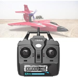 Rumdout 6CH 2.4GHz R C Transmitter Compatible with Glow Fuel for RC Airplanes H650 Model