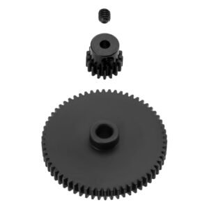 YINETTECH 1 Set RC Car Motor Gear Kit 62T Spur Gear 17T Pinion Mod 0.6 Compatible with VRX Octane RC Body Upgrades Parts