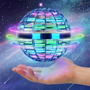 Magic Nebula Orb RC Helicopter Keeps Spinning Globe Shape Drone with RGB Lights for Kids Adults