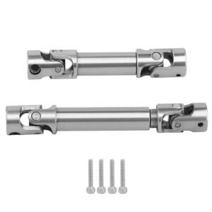RZXYLRC Stainless Steel Center Drive Shafts Front & Rear for Redcat Ascent-18 1/18 RC Crawler Upgrades Parts