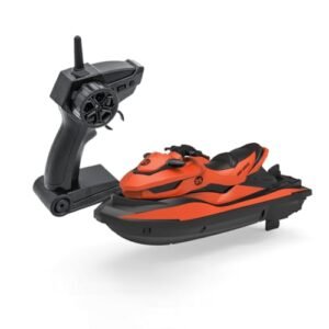 Miracland 2.4GHz Water Jet RC Remote Control Jet Ski High Speed Dual Propeller Motorboat Toy Orange