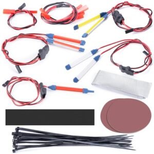 MORLORDY 1/7 RC Car LED Light Kit Headlight Taillights Rear Top Light Lamp Set for RC Hummer Truck and 1/7 Mojave 6S EXB BLX RC Desert Truck