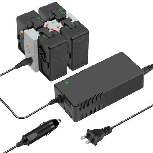 LYONGTECH Wall and Car Battery Charger for DJI Avata 1 4 in 1 Rapid Multi Parallel Charging Hub Perfect for RC Car Tracks in California