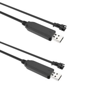 SM 2P 3.7V USB Charger Cable for Carrera RC Mario Helicopter Remote Control Car Battery
