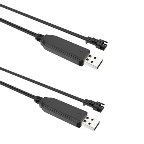 SM 2P 3.7V USB Charger Cable for Carrera RC Mario Helicopter Remote Control Car Battery