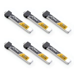 SoloGood TATTU 6pcs PH2.0 300mAh 1S Lipo Battery HV 3.8V 75C FPV Lipo Battery for FPV Tiny Whoop 1S Brushless Micro Whoop Drone