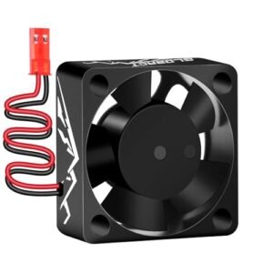 GLOBACT 30mm Brushless Motor Cooling Fan 28000RPM for 1/12 Scale RC Tires and ESC Upgrade Parts Black
