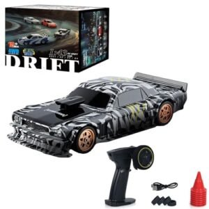 Joponnydiy RC Drift Car with Mickey Thompson 2.2 RC Tires 1:43 Scale High Speed Remote Control Drifting Car for Adults 2.4GHz 4WD Racing Toy