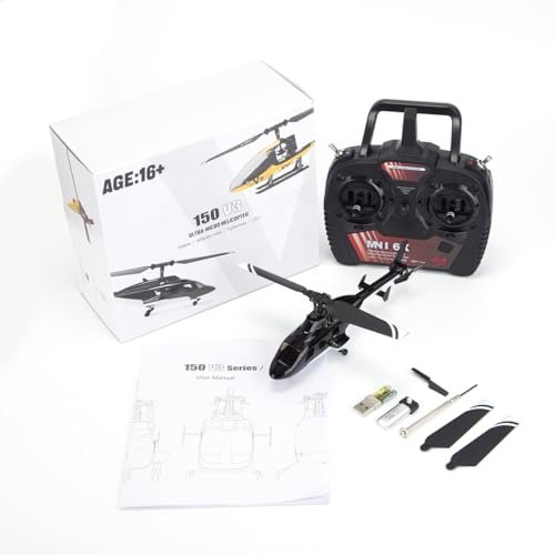 FunXylophy Vehicross Grand RC Helicopter F150BL V3 Ari Wolf with 6 Axis Gyro LED Lights Ready to Fly