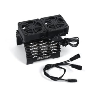 iBlivers RC Cooling Fan Two 8.4V 16000RPM Aluminum Alloy Fan with Heatsink for 1/5 F1 RC Car and Other Scale Models