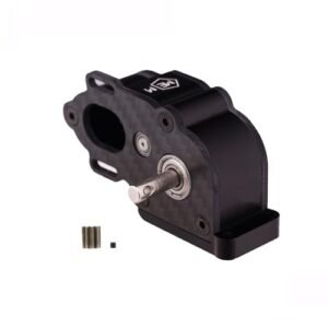 Mesimsple SCX10 LCG Transmission Gearbox Upgrade for Radio Shack Black Wolf RC Car 1/10 Axial SCX10 SCX10 II 90047 90046 Wraith AX10 Parts Black