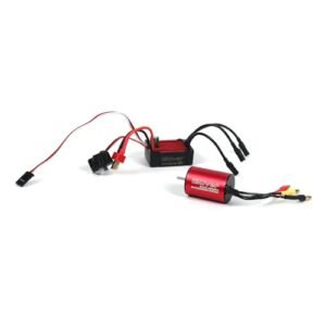 iBlivers 2-3S 2435 4800KV Waterproof Brushless Motor with 25A ESC Electronic Speed Control Combo for Remote Control Car RC Truck Vehicle 1/10 1/12 1/14 1/18 1/16 RC Boat Accessories