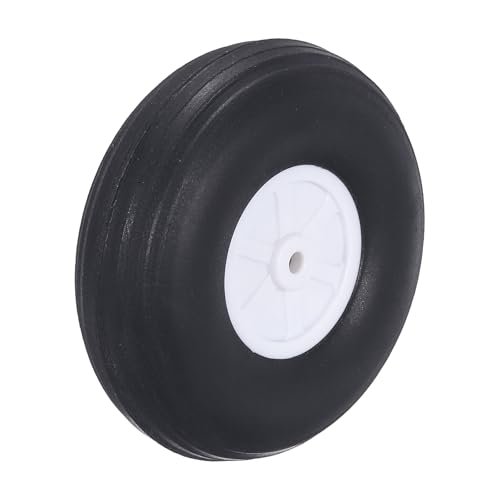 MECCANIXITY ESP8266 RC Plane Wheels 2.99 x 1.06 x 0.15 Inch PU Sponge Tires for DIY Model Aircraft